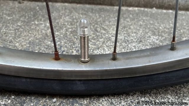 自転車（シティサイクル）のタイヤチューブに米式バルブを試した-アイキャッチ画像